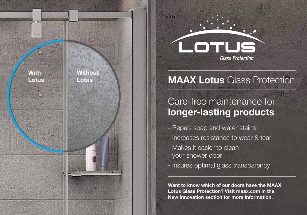 MAAX Halo 48 in. x 783/4 in. SemiFramed Sliding Shower Door with